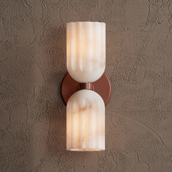 Uraeeth Applique Murale Double Laiton Albâtre Minimaliste Moderne - Neutralighting