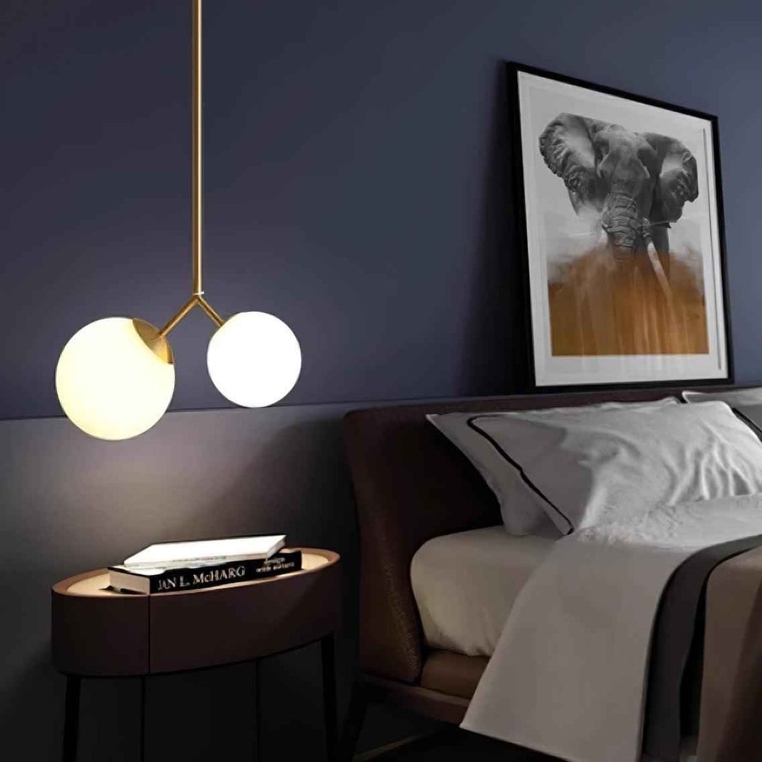 Twis Lampe Pendante Verre Dépoli Fumé Minimaliste - Neutralighting