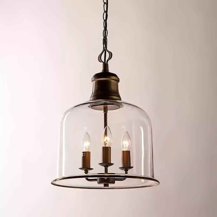 Sysolion Suspension Métal Verre Élégance Vintage - Neutralighting