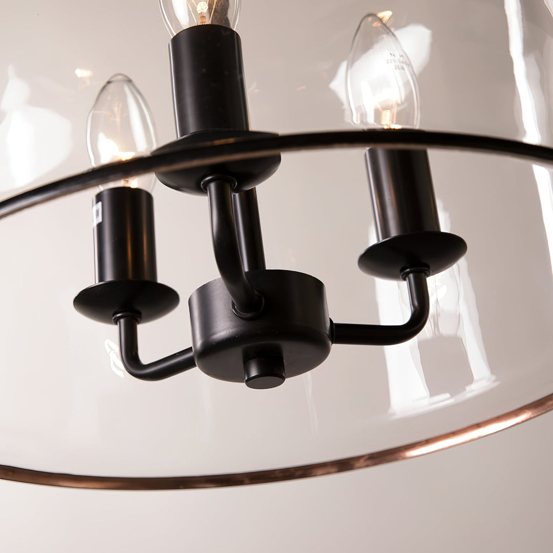 Sysolion Suspension Métal Verre Élégance Vintage - Neutralighting
