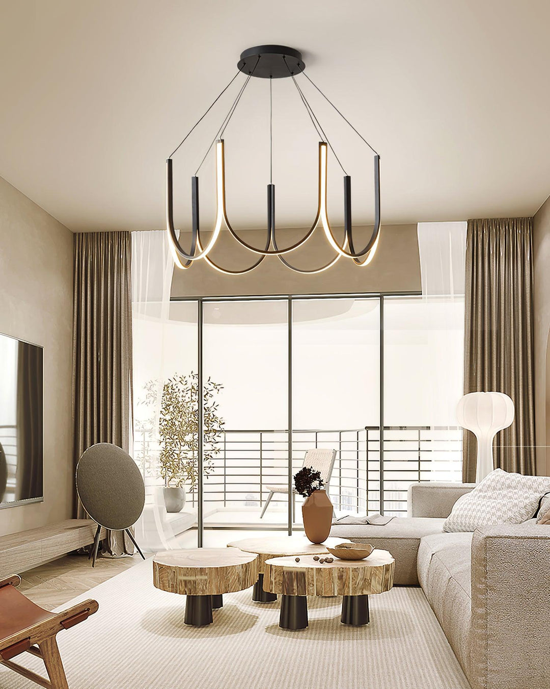 Peyton Lampe Pendante Noire Moderne - Neutralighting