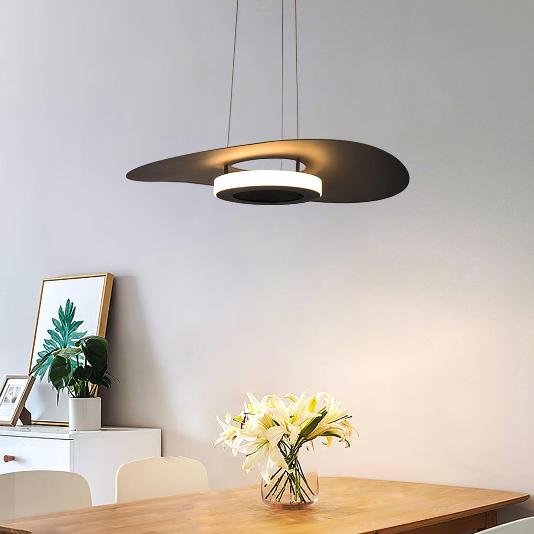 Solara Suspension en aluminium avec anneau OVNI minimaliste - Neutralighting