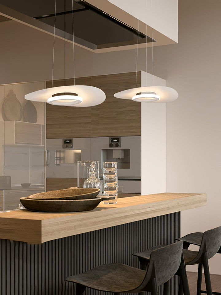 Solara Suspension en aluminium avec anneau OVNI minimaliste - Neutralighting