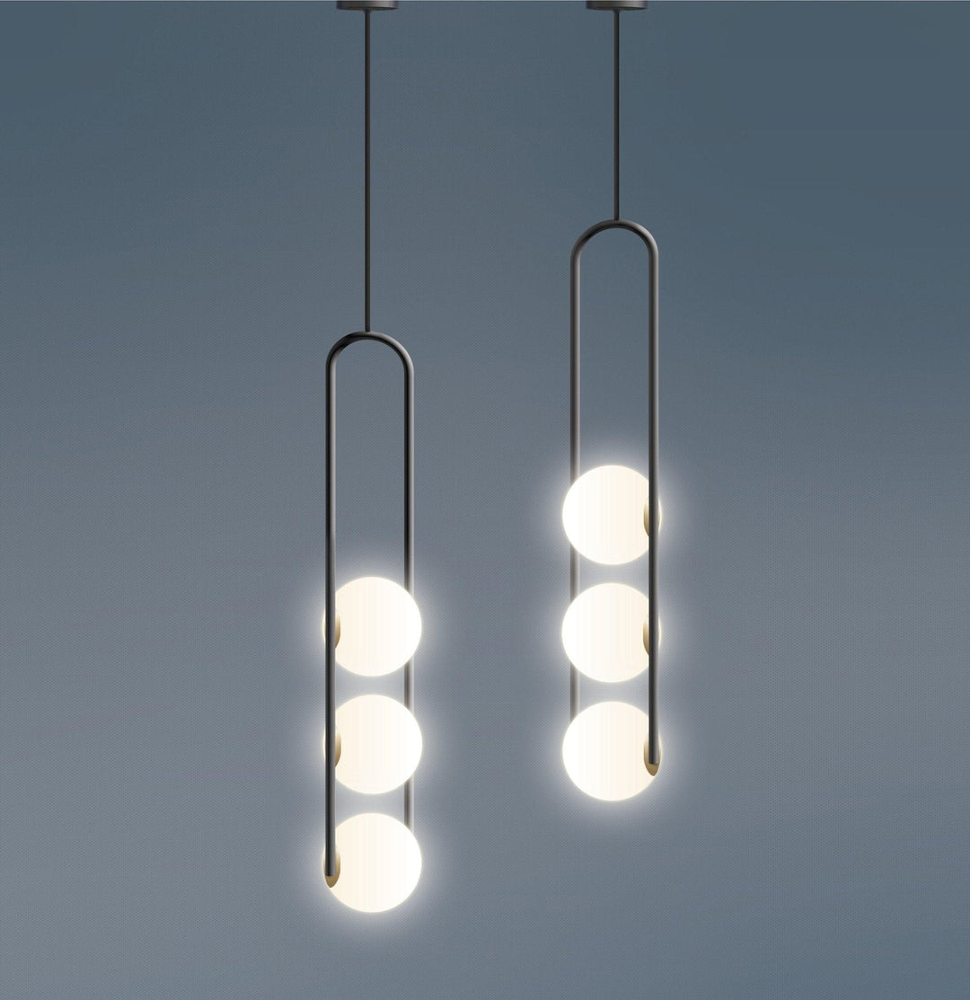 Evelaris Lustre Suspendu En Verre Art Nordique Minimaliste Moderne - Neutralighting