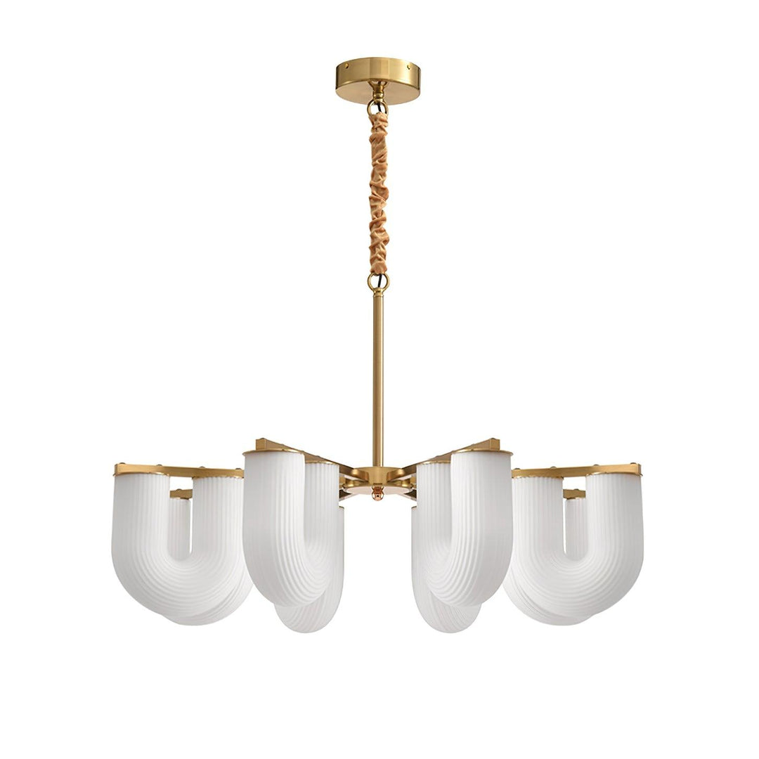 Agatha Lustre U Forme Verre Laiton Moderne - Neutralighting