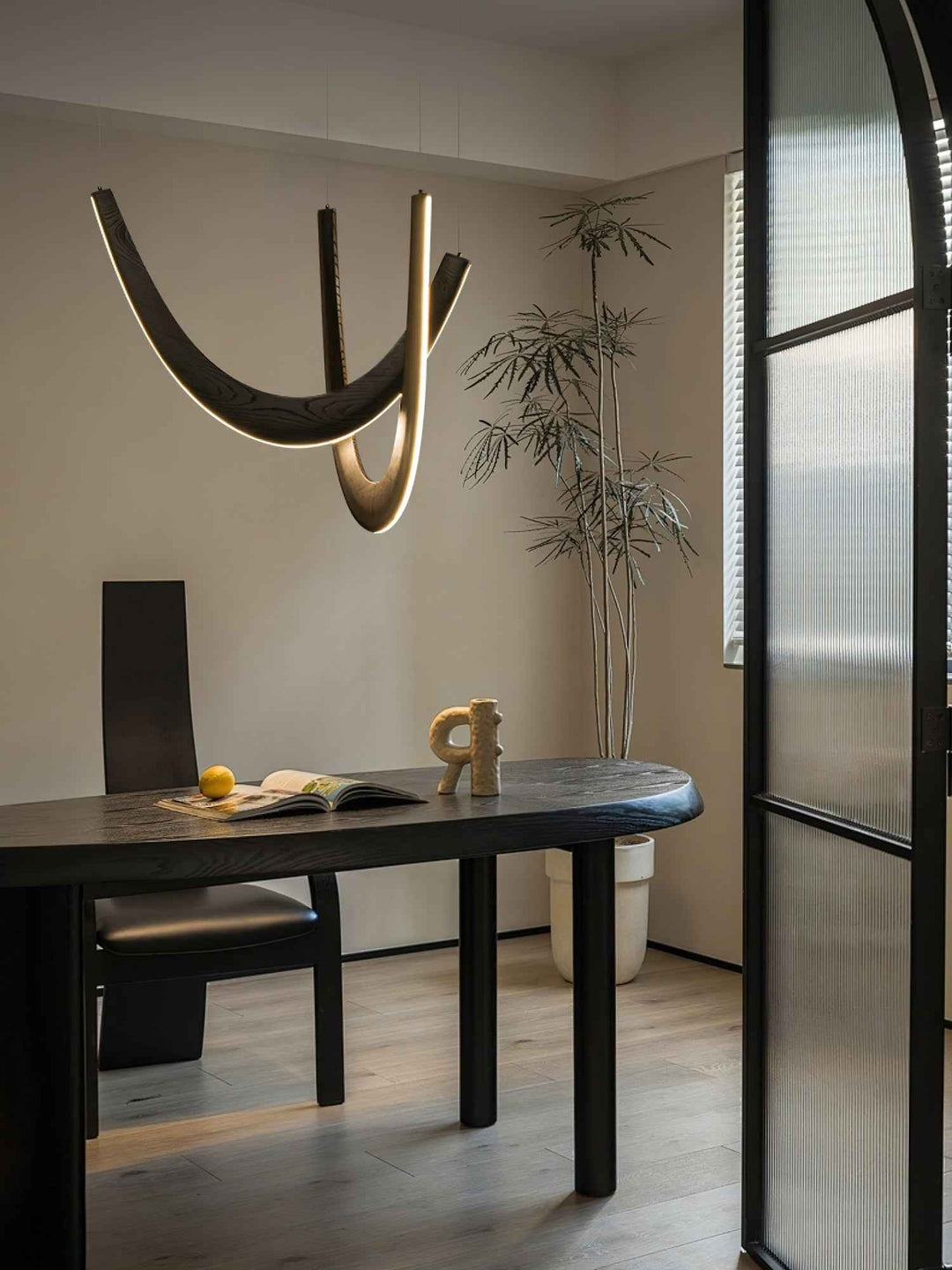 Lumora Suspension Lampe en Bois - Neutralighting