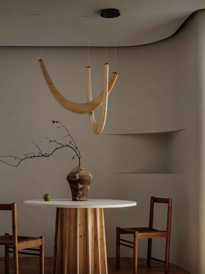 Lumora Suspension Lampe en Bois - Neutralighting