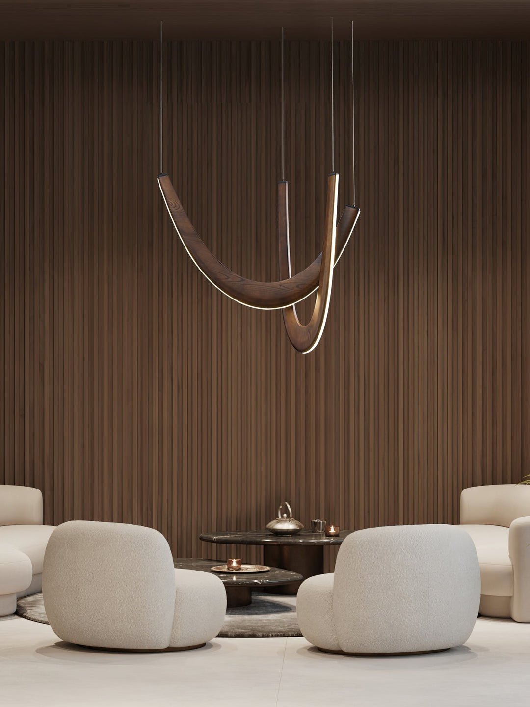 Lumora Suspension Lampe en Bois - Neutralighting