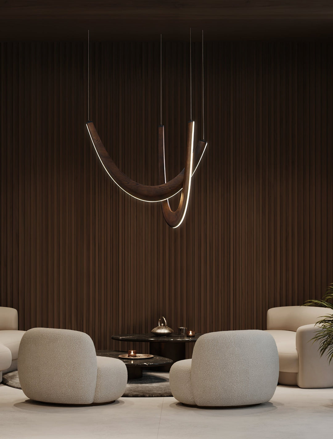 Lumora Suspension Lampe en Bois - Neutralighting