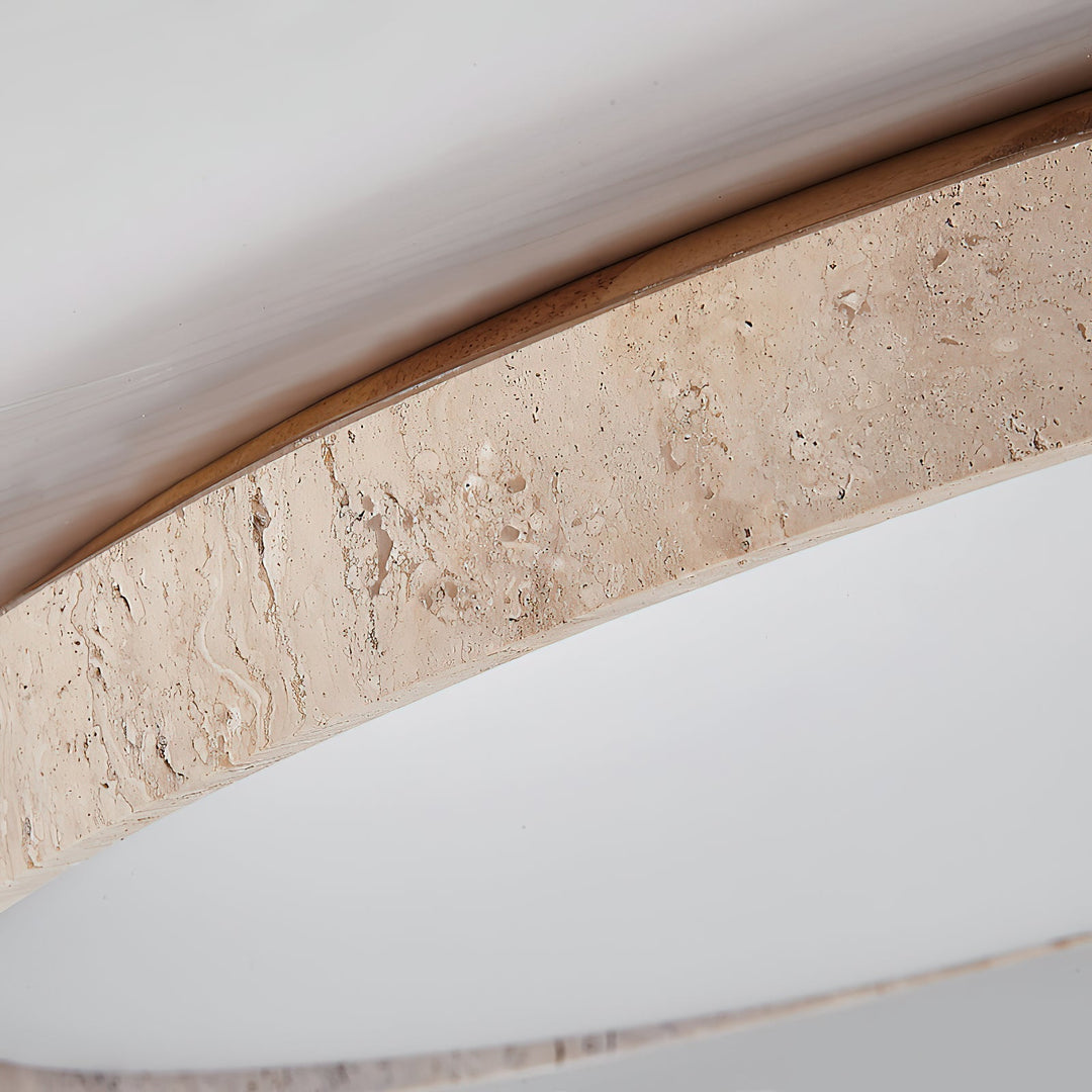 Symiror Lampe de Plafond Ronde Travertin Minimaliste Moderne - Neutralighting