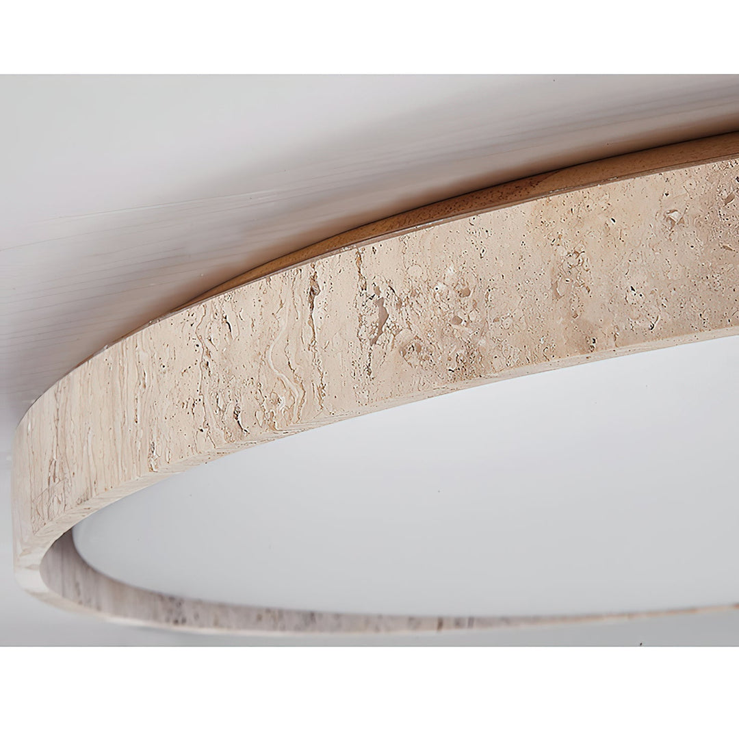 Symiror Lampe de Plafond Ronde Travertin Minimaliste Moderne - Neutralighting