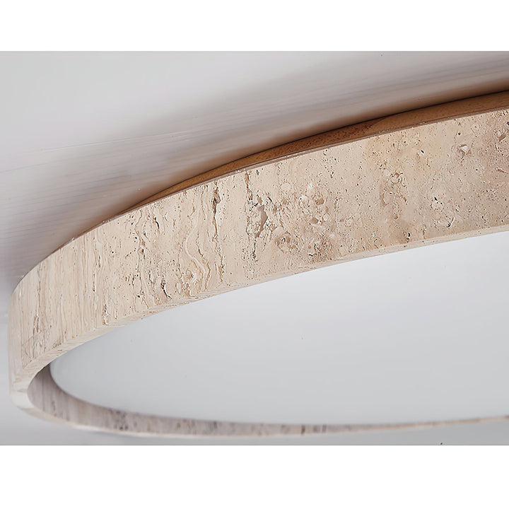 Symiror Lampe de Plafond Ronde Travertin Minimaliste Moderne - Neutralighting
