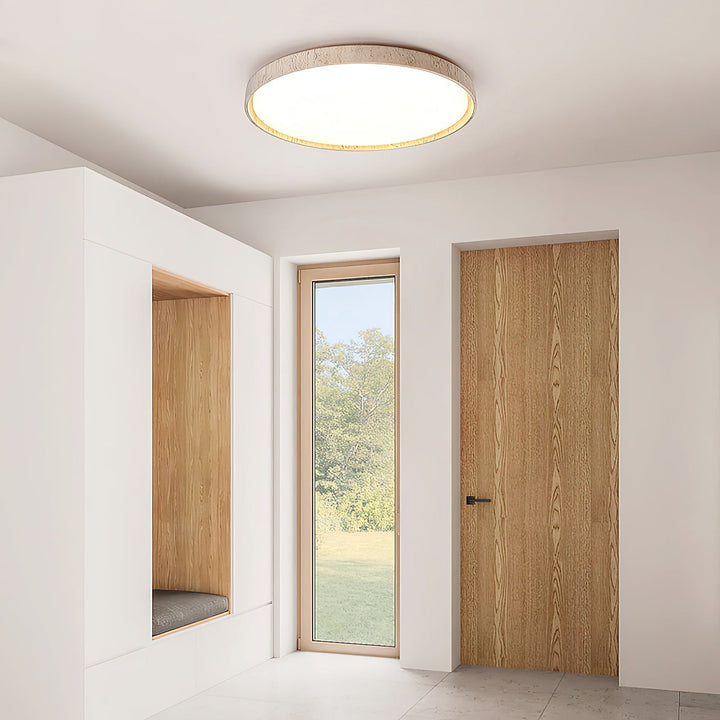 Symiror Lampe de Plafond Ronde Travertin Minimaliste Moderne - Neutralighting