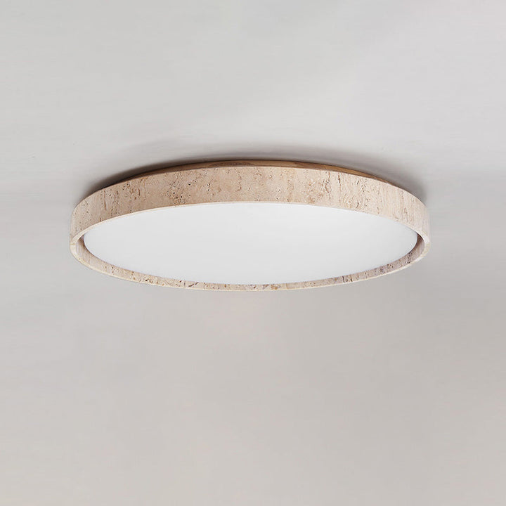 Symiror Lampe de Plafond Ronde Travertin Minimaliste Moderne - Neutralighting