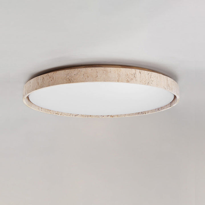 Symiror Lampe de Plafond Ronde Travertin Minimaliste Moderne - Neutralighting