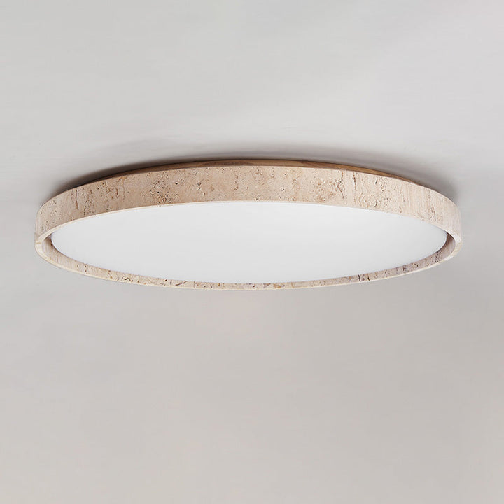 Symiror Lampe de Plafond Ronde Travertin Minimaliste Moderne - Neutralighting