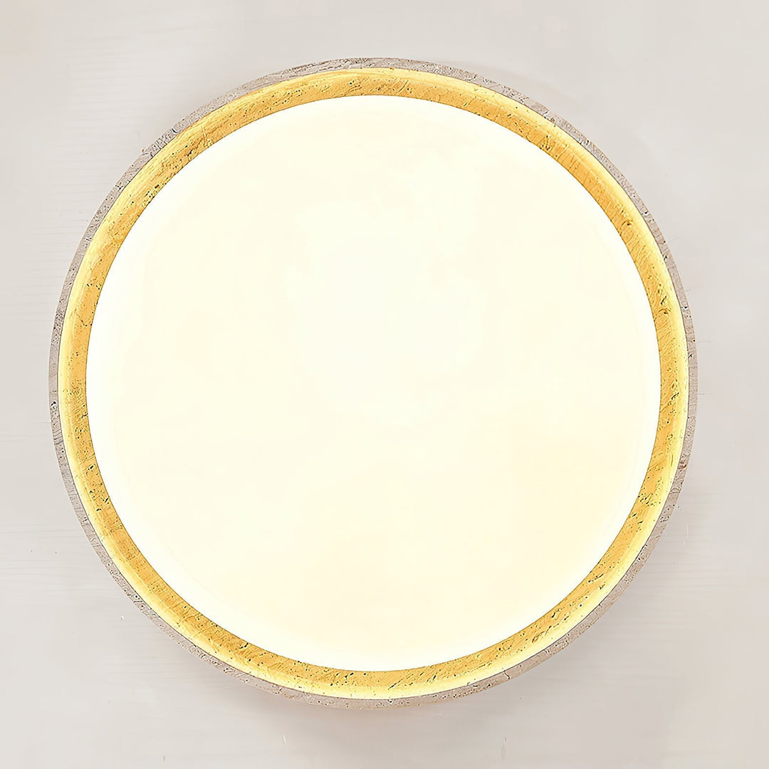 Symiror Lampe de Plafond Ronde Travertin Minimaliste Moderne - Neutralighting