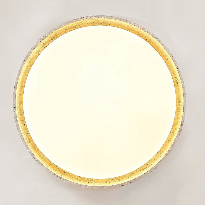Symiror Lampe de Plafond Ronde Travertin Minimaliste Moderne - Neutralighting