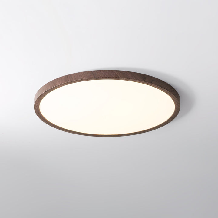 Ivera Plafonnier Rond Ultra-fin Bois - Neutralighting