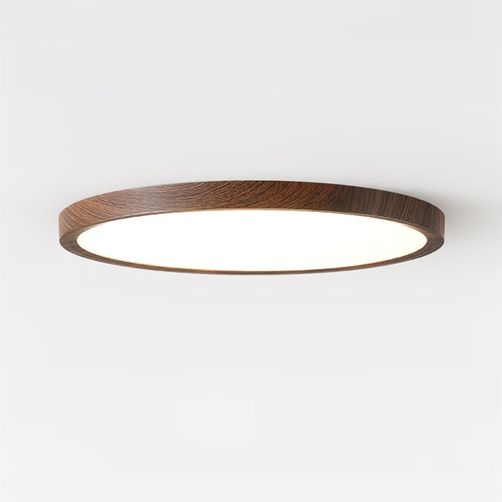 Ivera Plafonnier Rond Ultra-fin Bois - Neutralighting