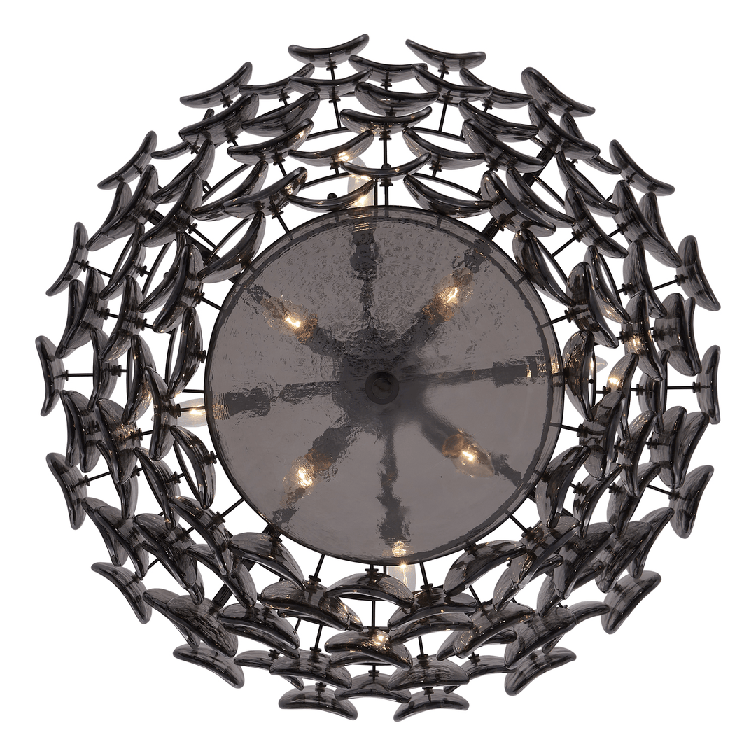 Aurora Chandelier Luxueux en Verre et Laiton - Neutralighting