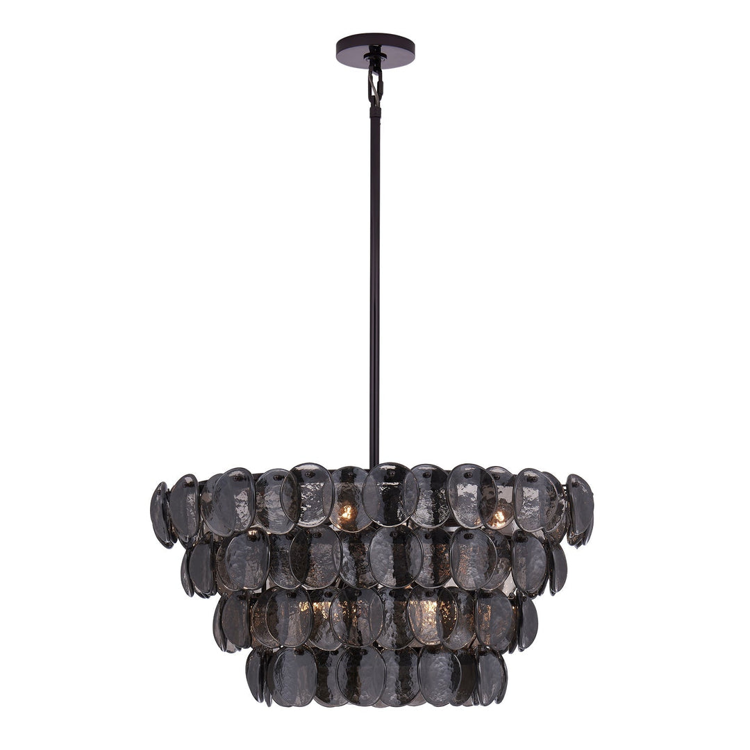 Aurora Chandelier Luxueux en Verre et Laiton - Neutralighting