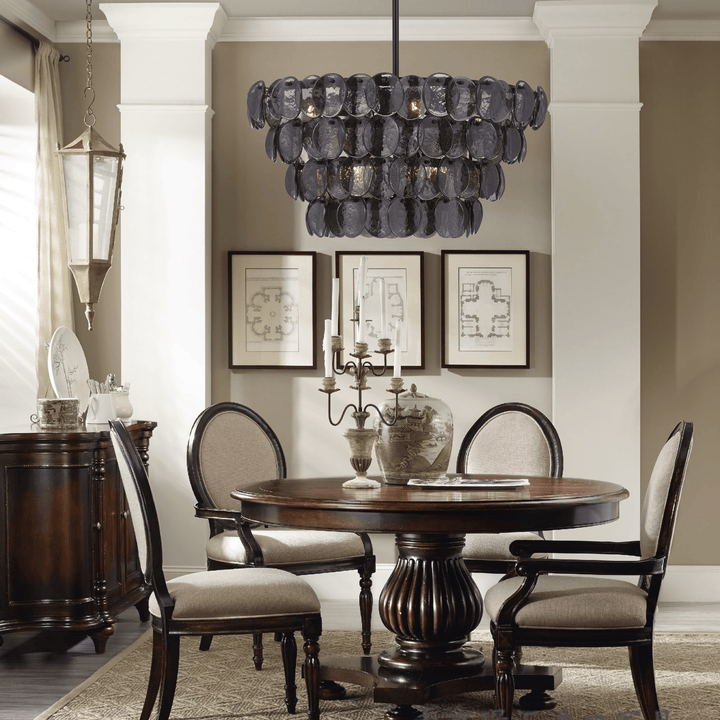 Aurora Chandelier Luxueux en Verre et Laiton - Neutralighting