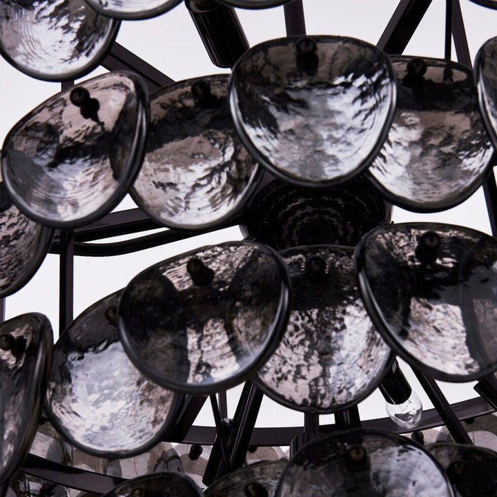 Aurora Chandelier Luxueux en Verre et Laiton - Neutralighting