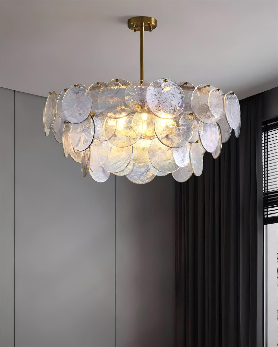 Utopia Lustre Disque en Verre Superposé - Neutralighting