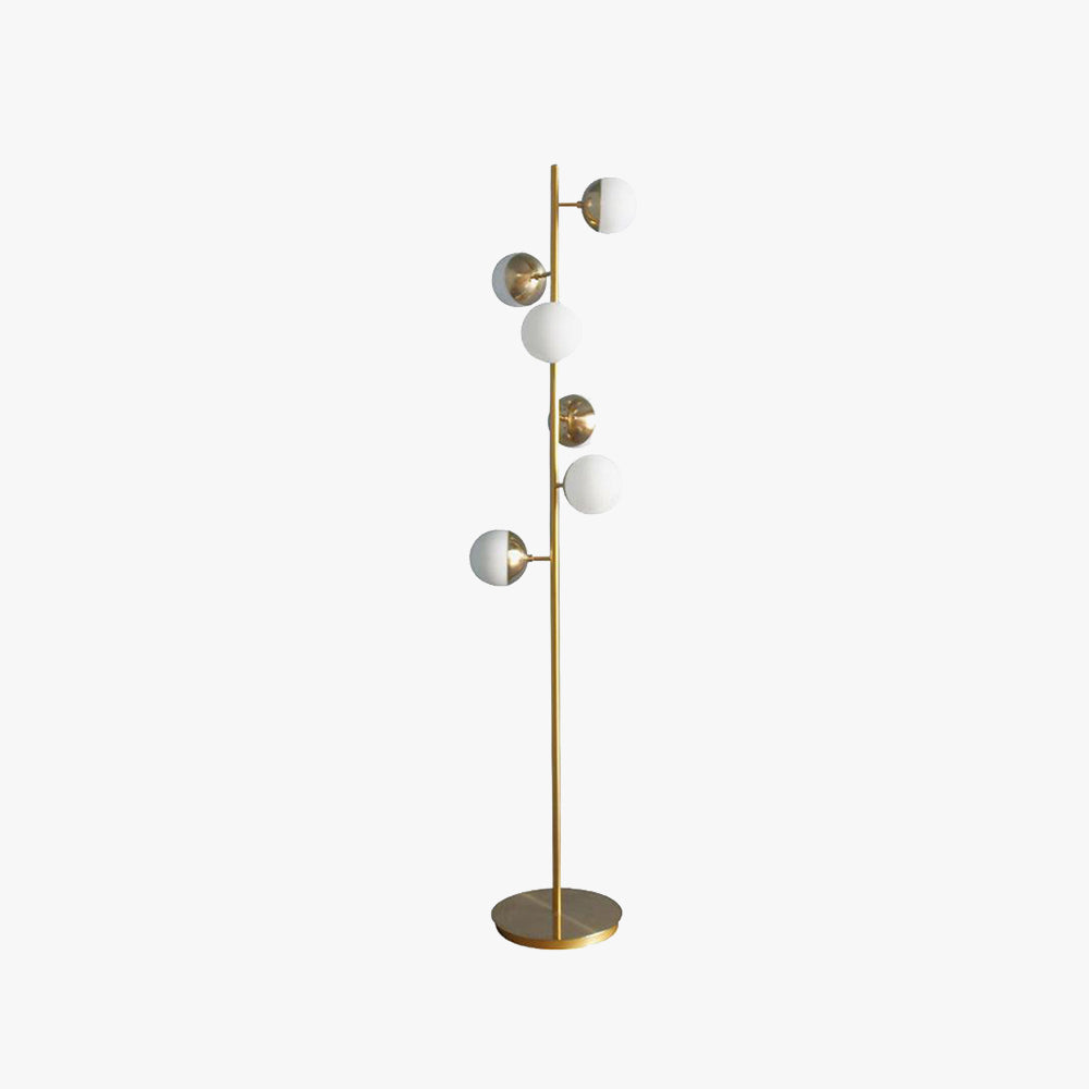 Valentina Lampadaire Bulle Moderne, Métal/Céramique, Doré, Salon - Neutralighting