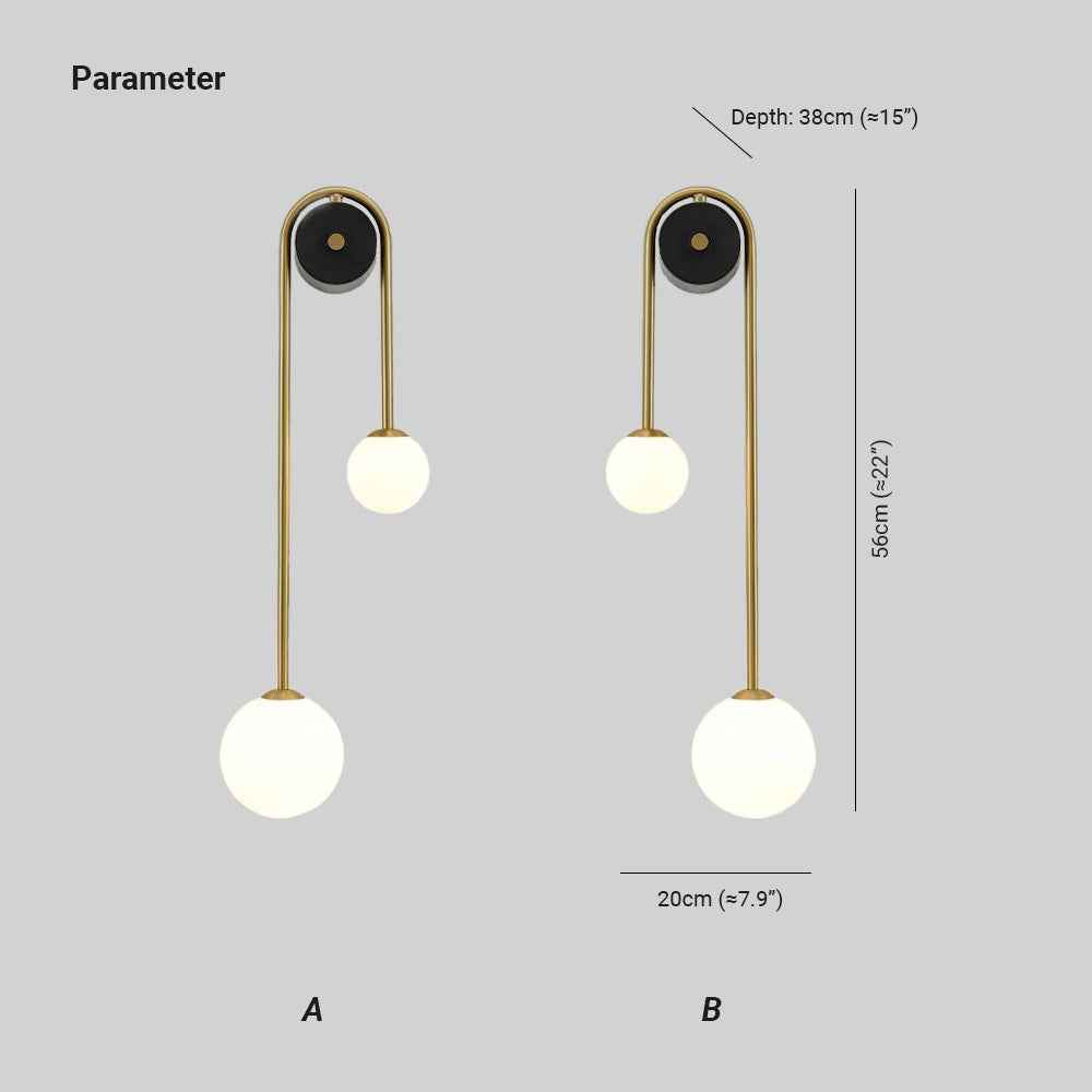 Elaro Applique Murale Arc en Laiton - Neutralighting