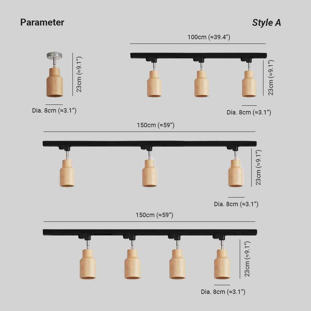 Finn Plafonnier Spot Bois - Neutralighting