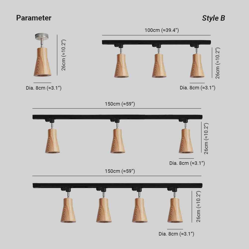 Finn Plafonnier Spot Bois - Neutralighting