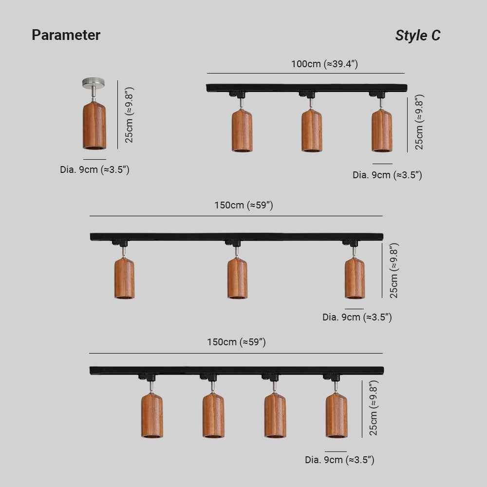Finn Plafonnier Spot Bois - Neutralighting