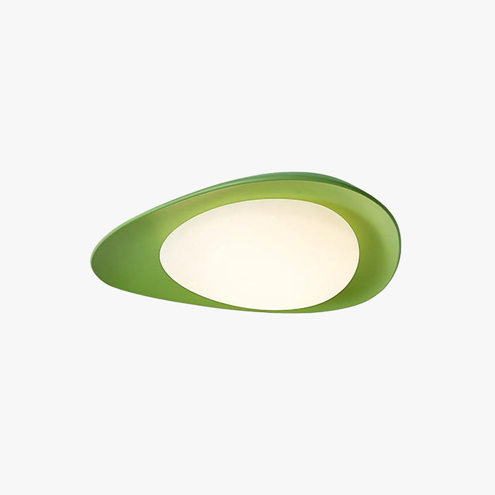 Blex Plafonnier Vert &amp; Beige en Forme de Galet - Neutralighting
