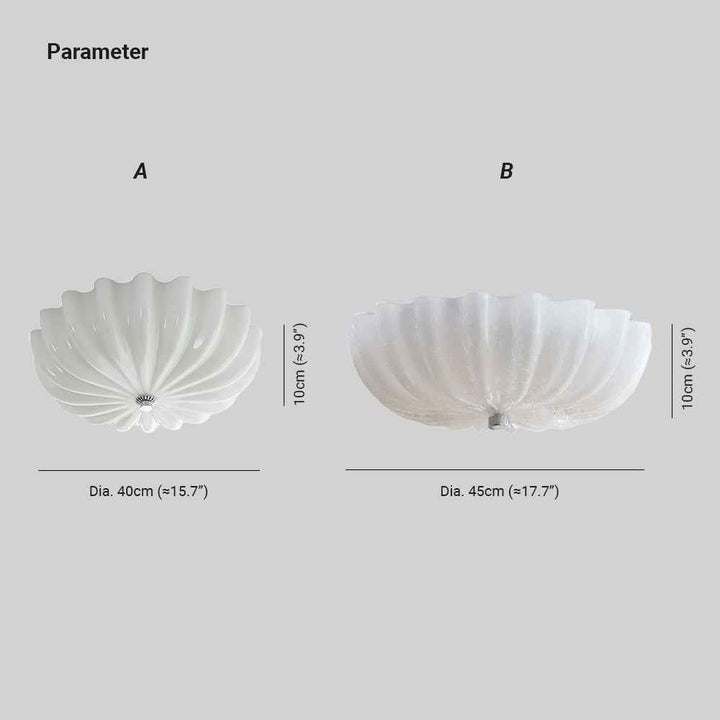 Plafonnier Wyna Verre LED