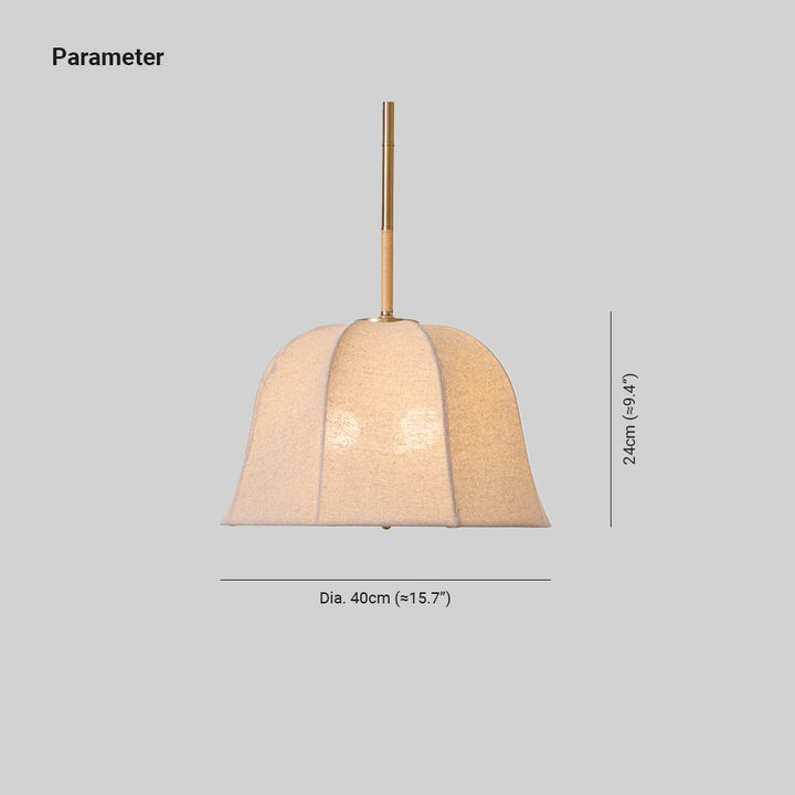 Tala Suspension Cloche en Tissu à Rayures - Neutralighting