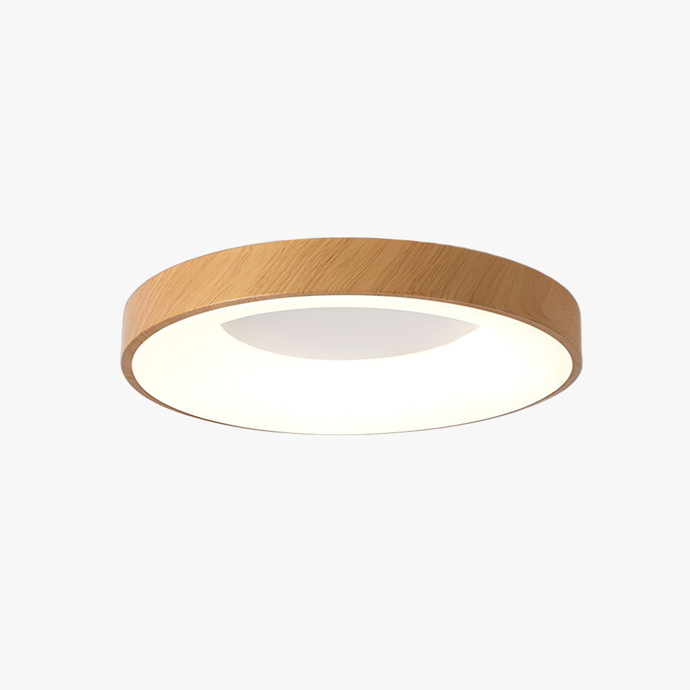 Eliriel Lampe Plafonnier Ronde Minimaliste en Bois Vakkerlight