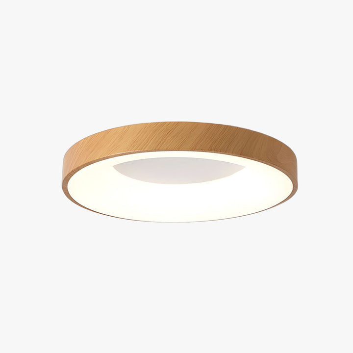 Eliriel Lampe Plafonnier Ronde Minimaliste en Bois Vakkerlight
