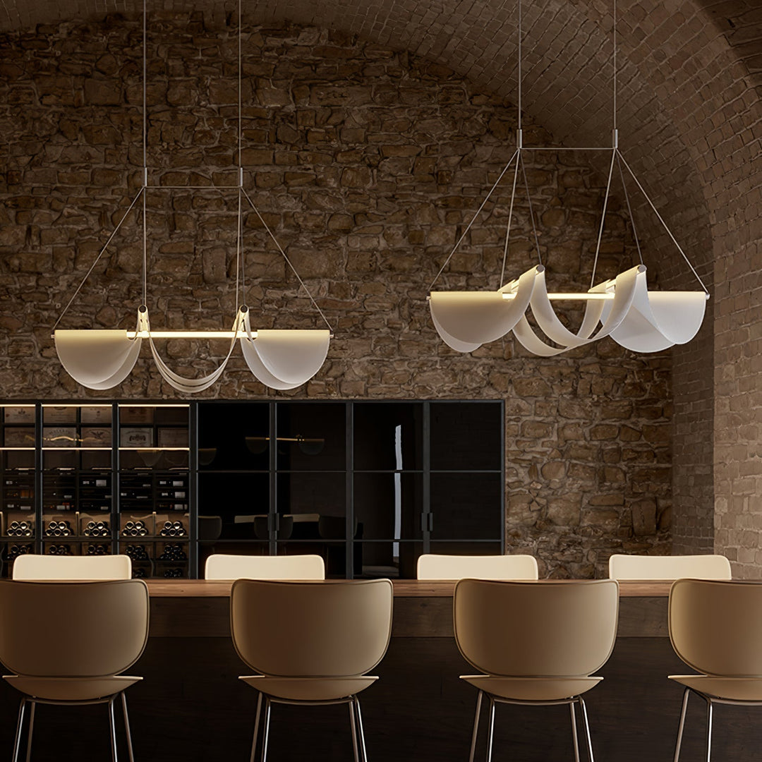 Covela Postmodern Luxury Ribbon Pendant Lamp - Neutralighting