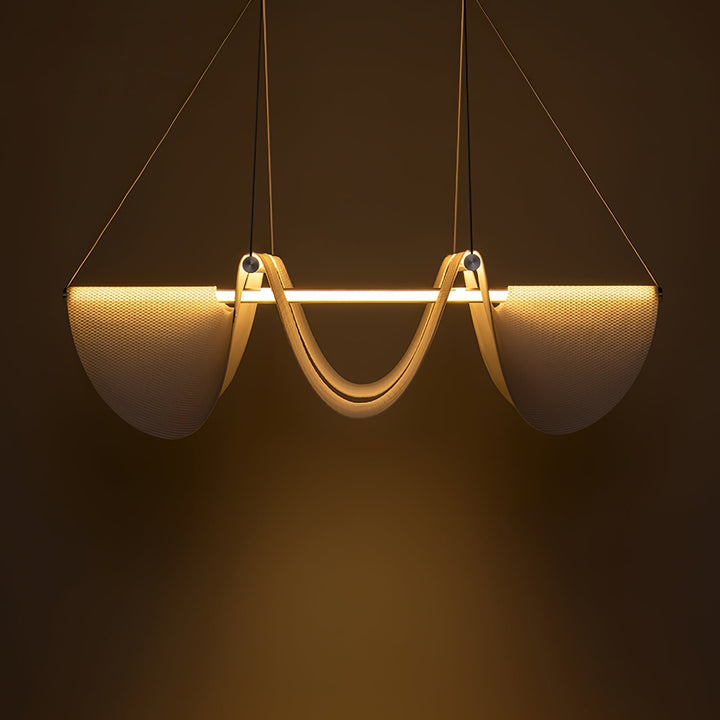 Covela Postmodern Luxury Ribbon Pendant Lamp - Neutralighting