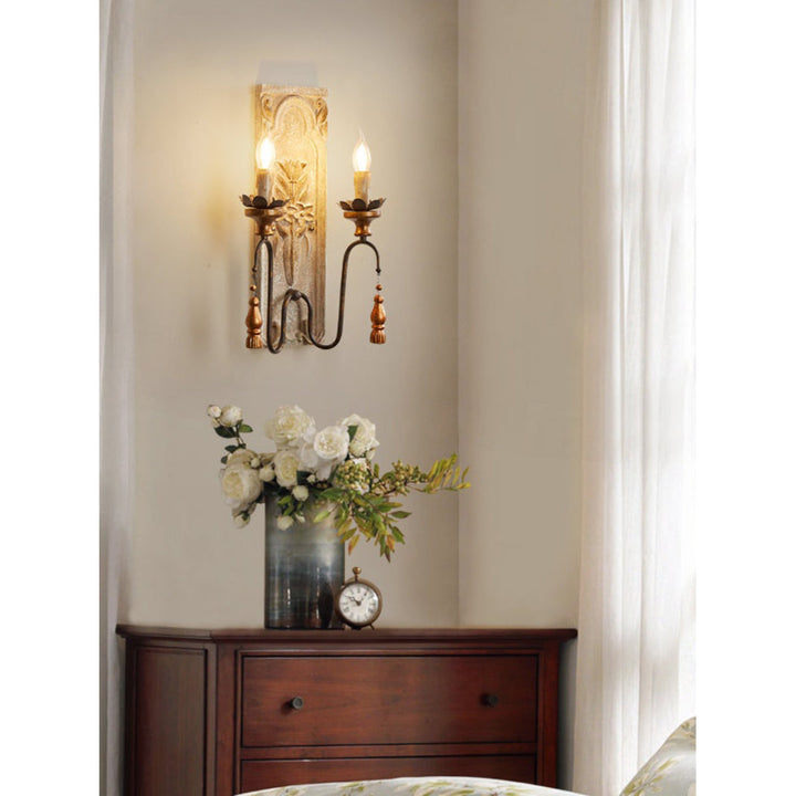 Elsoris Applique Murale Bois Métal Luxe Postmoderne - Neutralighting