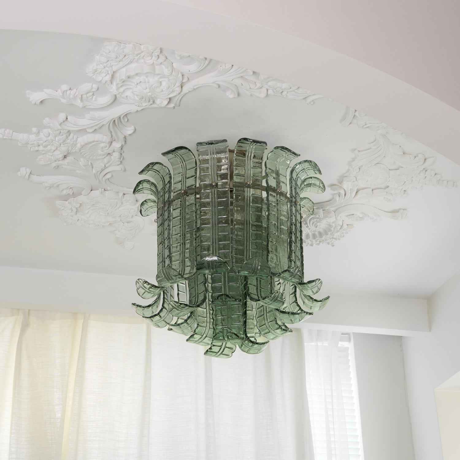 Aurora Verre 52cm Vert LED