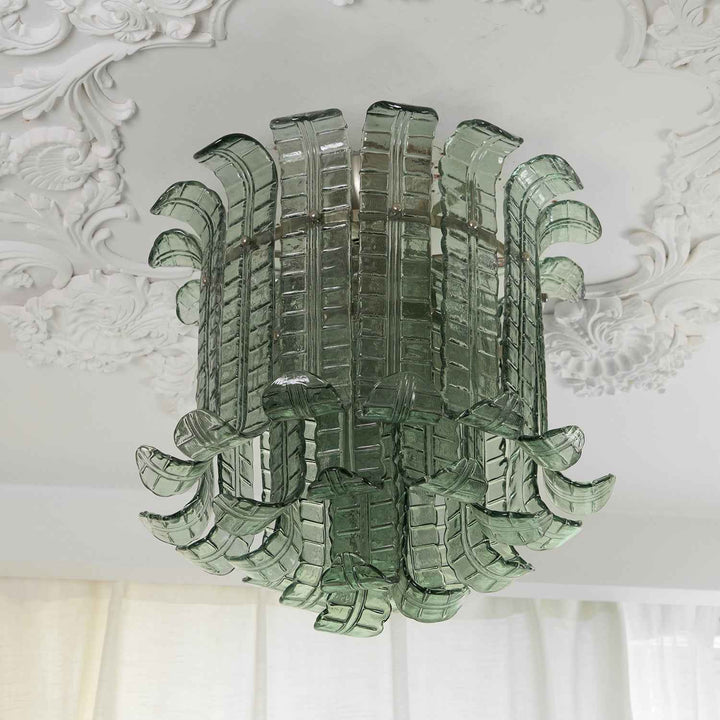 Aurora Verre 52cm Vert LED