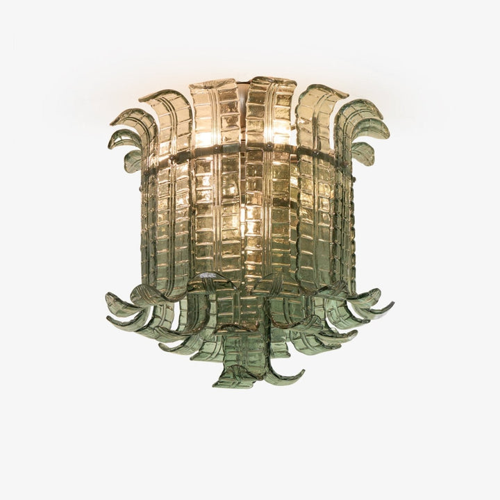 Aurora Lampe de Plafond en Verre Murano Pétale Vintage - Neutralighting