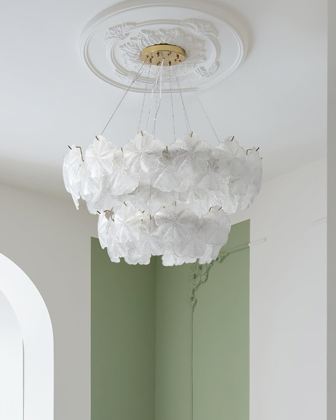 Vitheir Chandelier en Verre Floral - Neutralighting