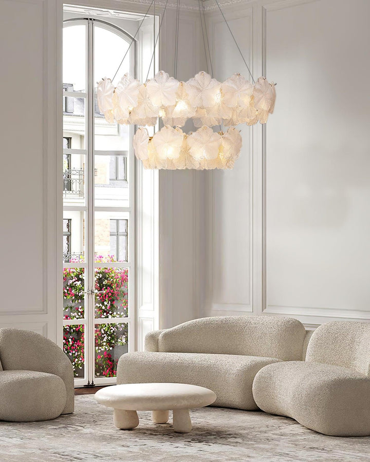 Vitheir Chandelier en Verre Floral - Neutralighting