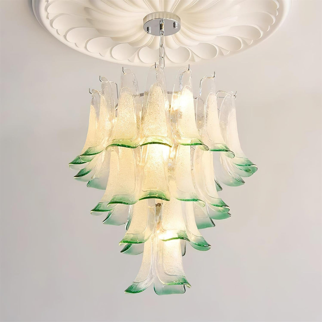 Valier Lustre Pétales en Verre Superposés - Neutralighting