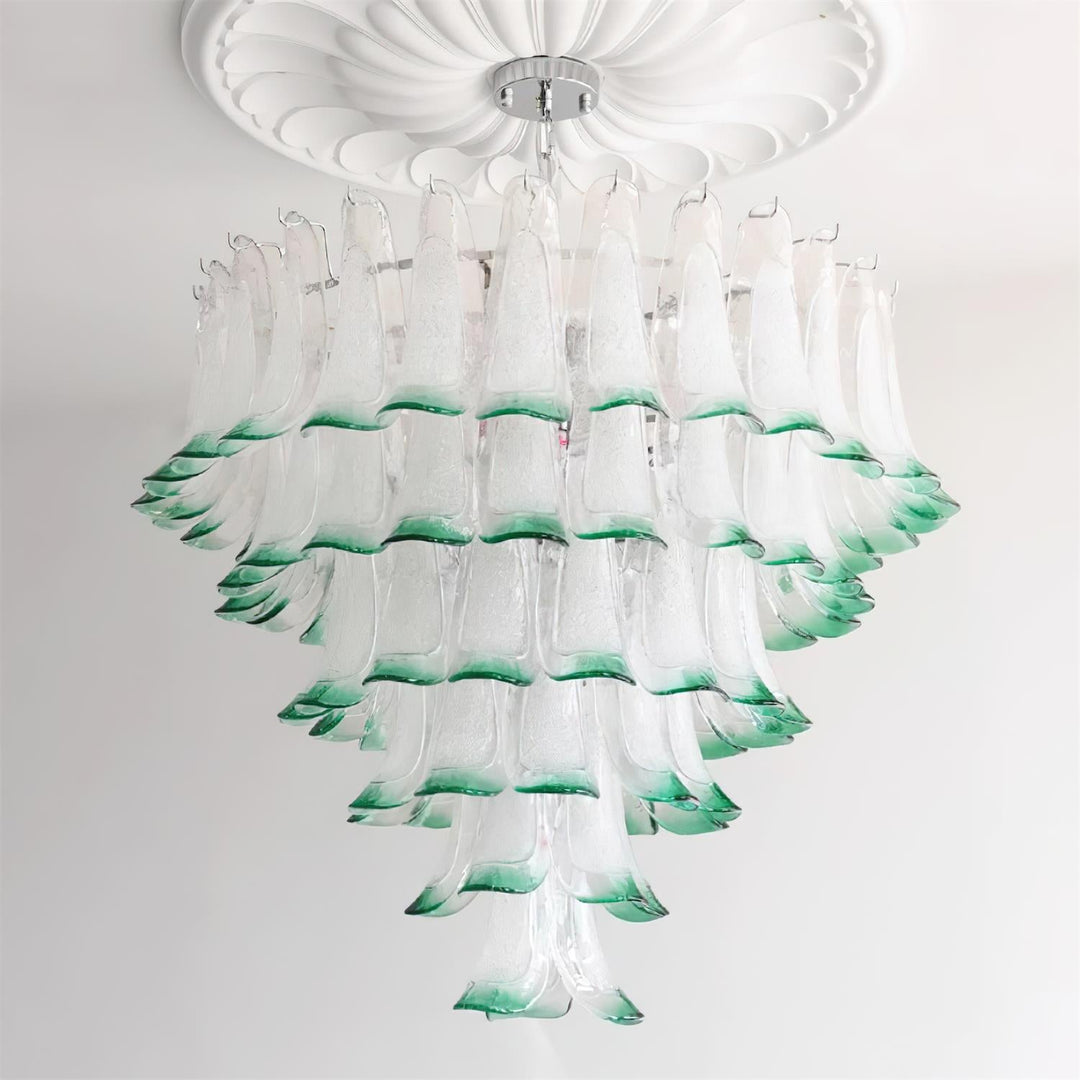 Valier Lustre Pétales en Verre Superposés - Neutralighting