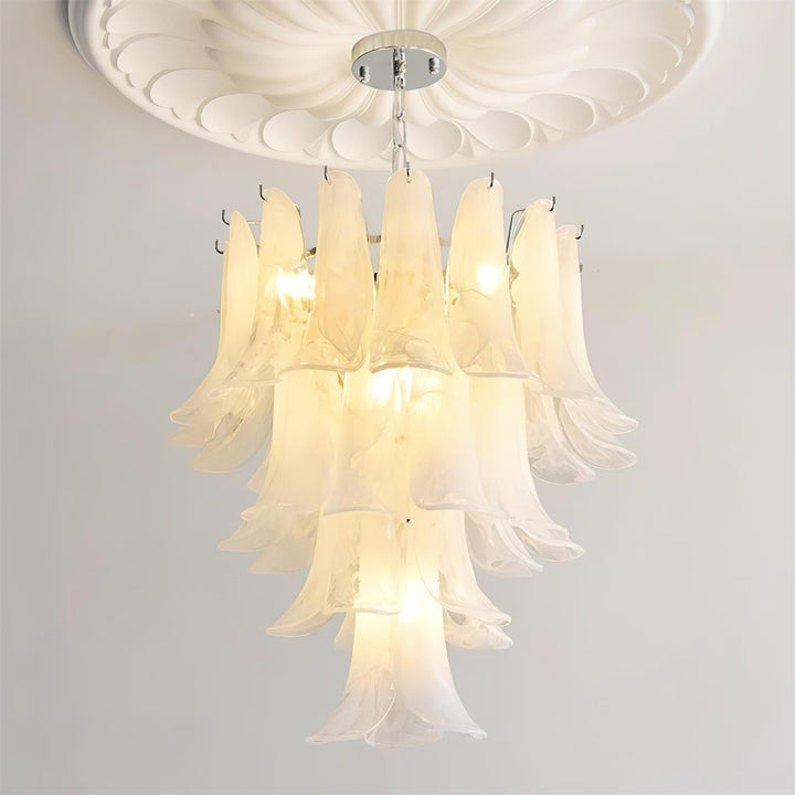 Valier Lustre Pétales en Verre Superposés - Neutralighting